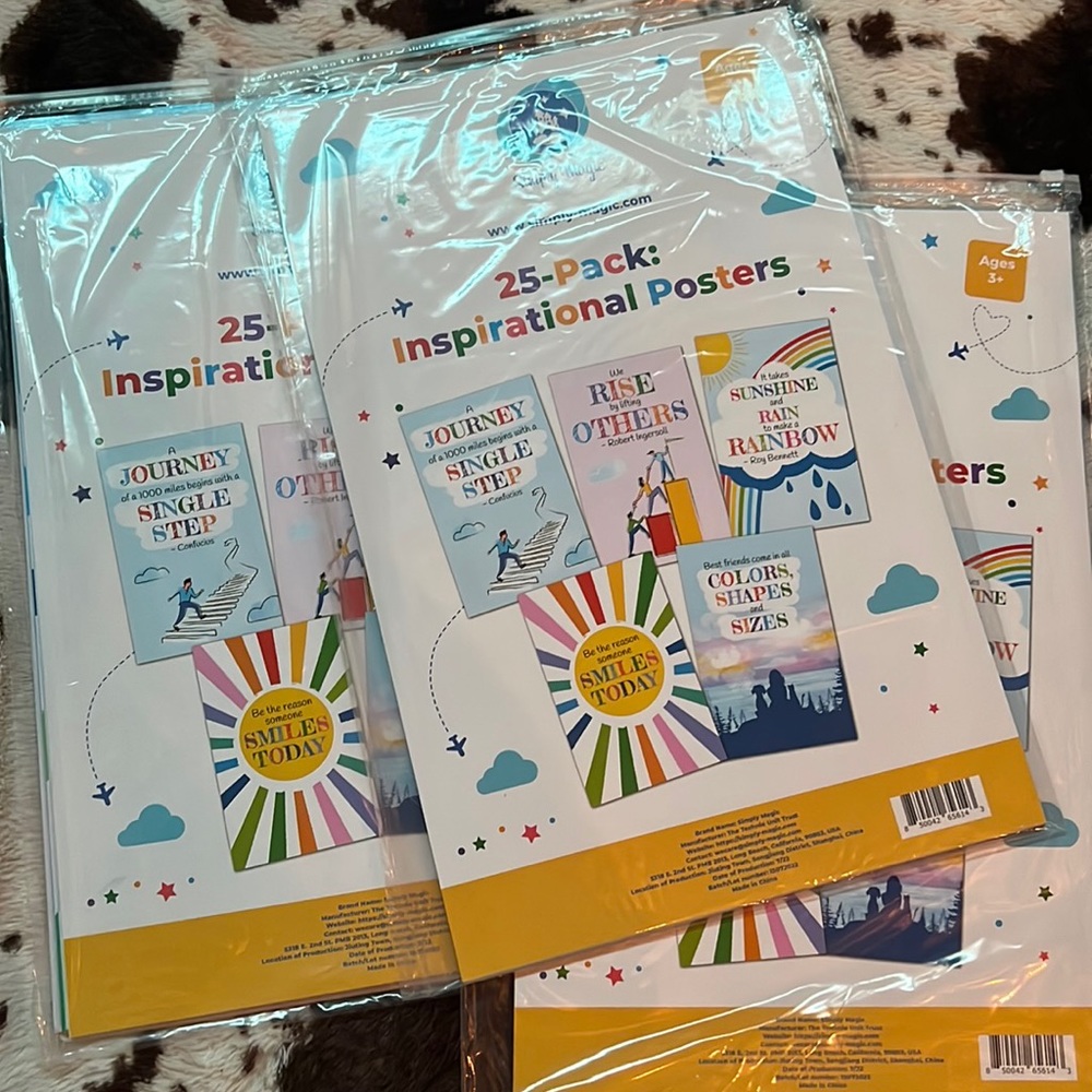 PERFECT for kids or teachers! Inspirational Quote Posters 25pk